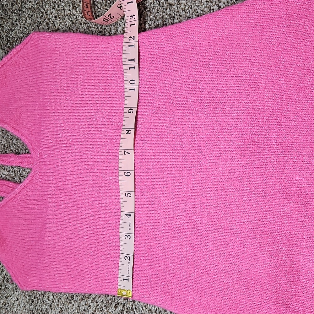 Princess Polly Blair Mini Dress Hot Pink Women's Size XS/S Knit Halter Dress - Picture 7 of 10